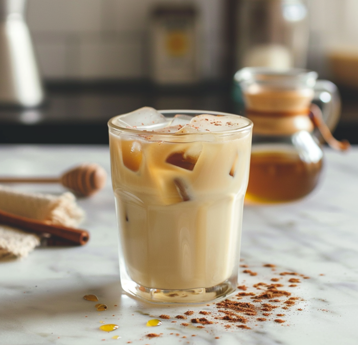 Cinnamon & Honey ICED Latte